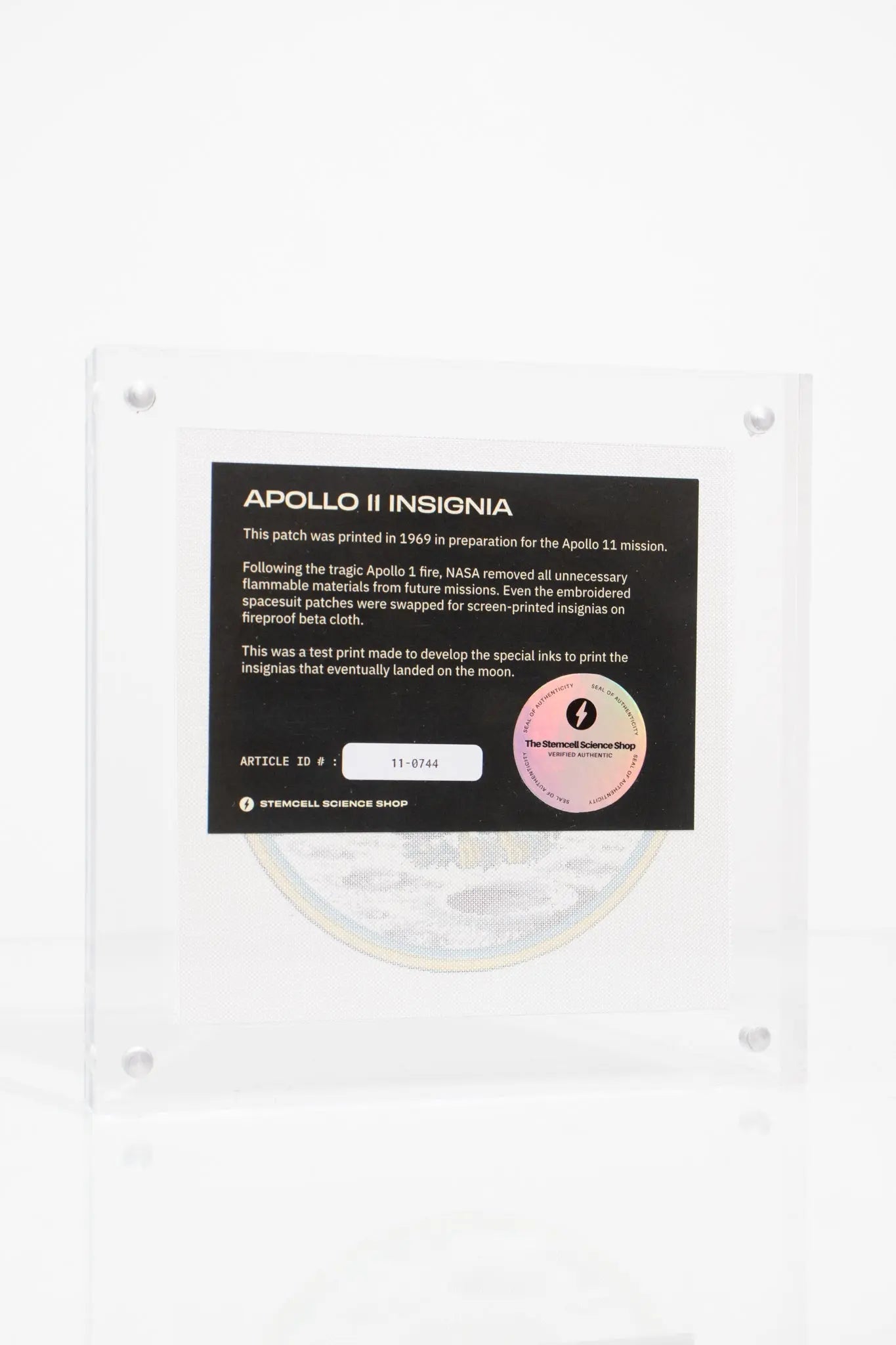 NASA Apollo 11 Beta Cloth Insignia Production Print