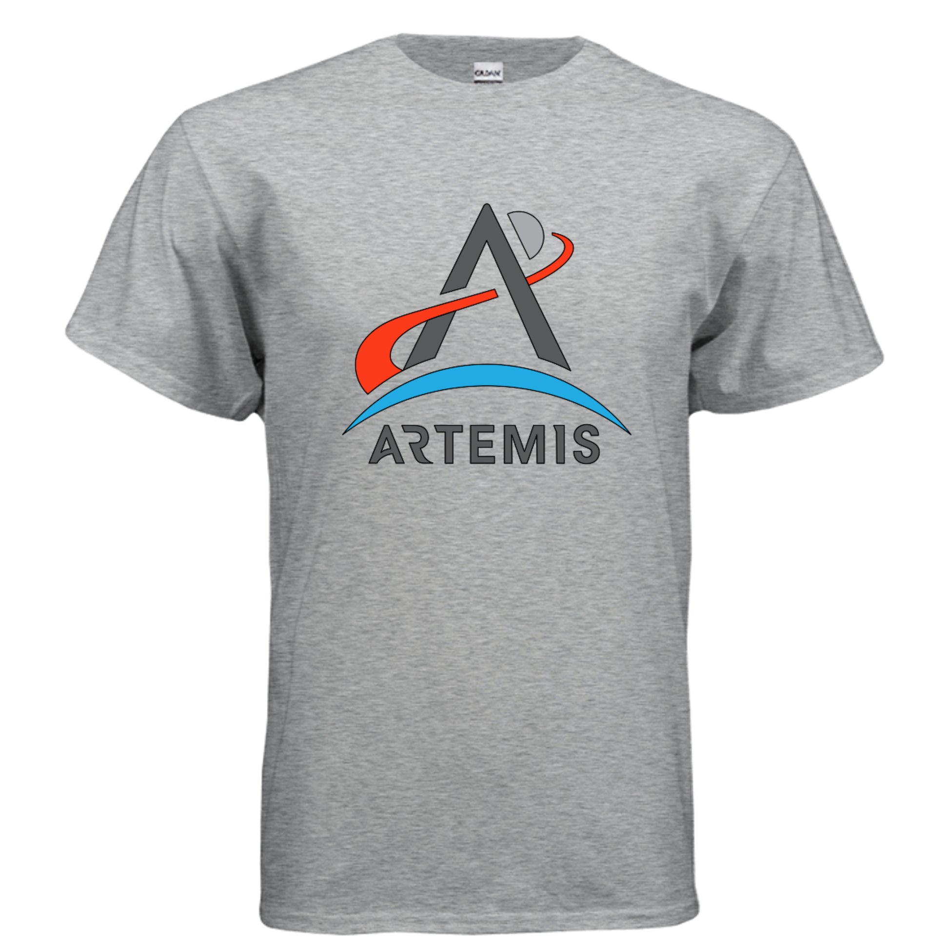 NASA Artemis T-shirt in sport grey, front view