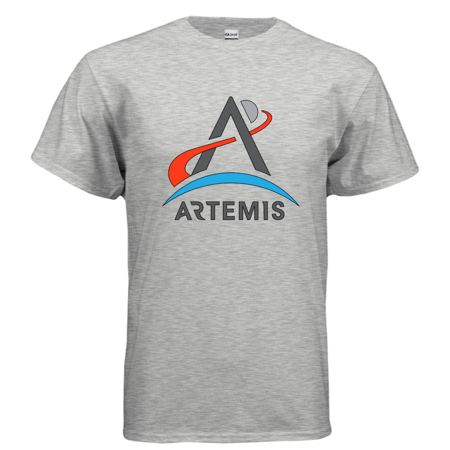 NASA Artemis T-shirt in ash, front view